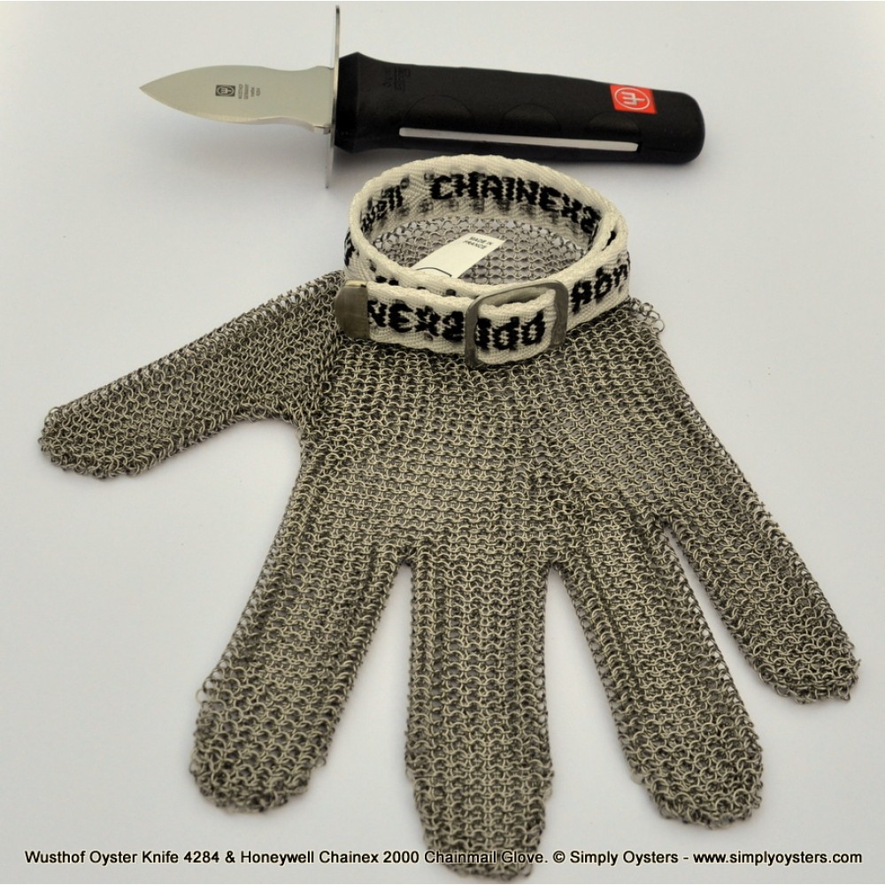 Oyster Knife & Glove Set Wusthof & Honeywell Simply Oysters